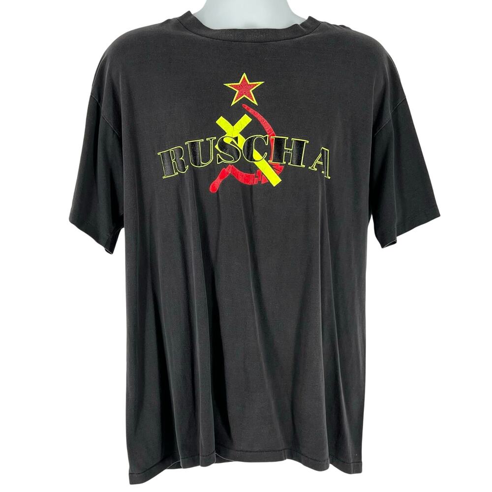 80s Ruscha band No KGB tshirt 1980s vintage